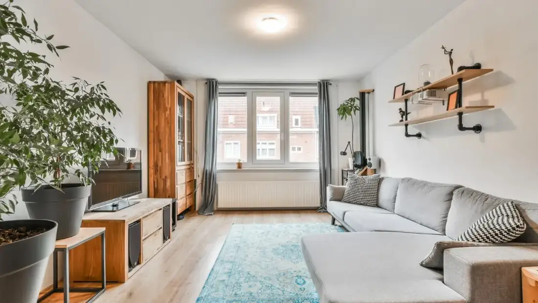 Living room of a well-presented rental apartment